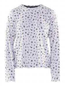 PJ Salvage Пижамная рубашка 'Around The Edges' в цвете Off White