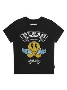Футболка с принтом «улыбка» Philipp Plein Junior, черный