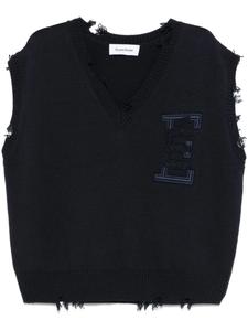 Жилет с V-образным вырезом Études Studio, синий