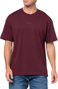Мужская хлопковая футболка BOSS Tonal Center Logo, Black Cherry