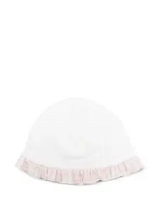 Шляпа с оборками и отделкой в клетку “гингем” La Stupenderia, белый