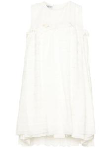 Baruni платье мини с оборками, белый