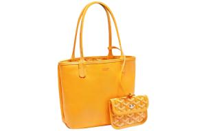 GOYARD Мини-сумка-тоут Anjou Calfskin женская yellow