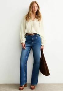 Блуза New Look FRILL TRIMMED HIGH TIE , White