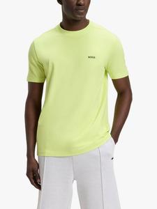 BOSS Футболка с коротким рукавом и логотипом Regular Fit из хлопкового микса HUGO BOSS, Light/Pastel Green