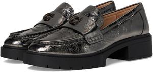 Лоферы COACH Leah Crinkle Metallic Loafer, Anthracite