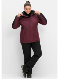 Дождевик sheego, бордово-черный