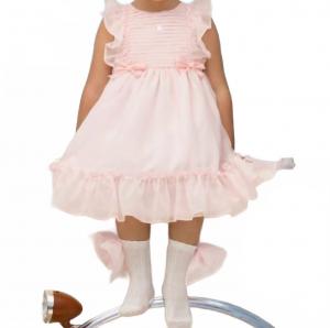 Платье для девочки из шифона нежно-розового цвета Patachou, розовый