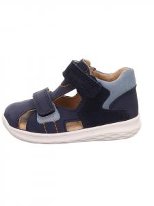 Superfit Кожаные полусандалии темно-синего цвета