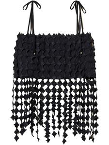 Вышитый топ TWINSET, черный