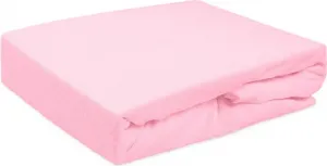 Простыня на резинке, махровая, 90х200 см, светло-розовая Darymex