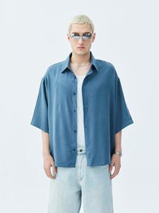 Рубашка на пуговицах Comfort fit VAMOS CLO, индиго