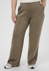 Брюки Kaffe Curve KCANNITA SWEAT PANTS, Morel/Mottled Dark Brown