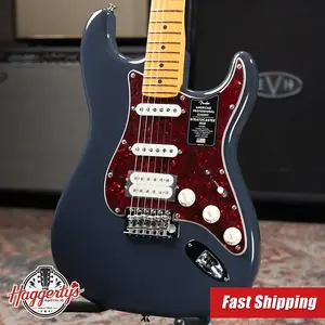 Электрогитара Fender American Professional Classic Stratocaster HSS - Faded Black с чехлом