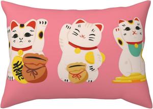 Pevtufa Чехол на подушку с принтом котят и застежкой конверт Cute Cat