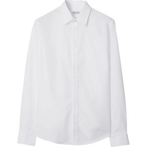 Хлопковая рубашка Burberry, белый