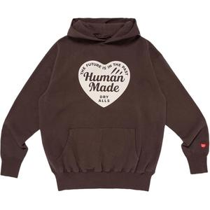 Толстовка Tsuriami с логотипом в виде сердца HUMAN MADE, коричневый
