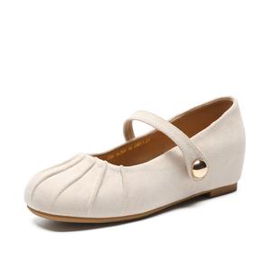 Туфли Мэри Джейн 1 см женские ZHR, Beige