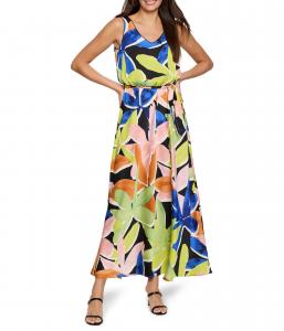 Платье NIC+ZOE Mega Blooms Bianca Dress, Green Multi