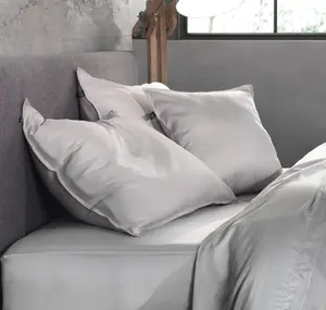 Комплект постельного белья Satinado 1 (260x220 см) с 2 наволочками (60x70 см), 100% хлопок, мако-сатин, пепельно-серый Zo!Home