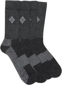 Columbia мужские носки Mositure Control Crew, 4 пары, Black