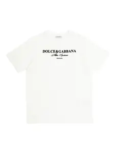 Футболка с логотипом Dolce & Gabbana Kids