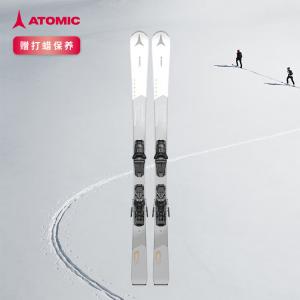 Atomic Женские лыжи, для зимнего сезона, серия CLOUD, полноразмерный пенный сердечник, амортизация, средний уровень, женская модель, черно-белая, CL 143 см