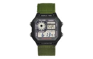 Унисекс молодежные черные часы CASIO