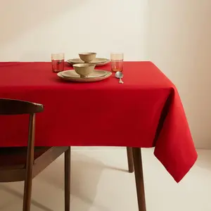 Хлопковая скатерть Cotton El Corte Inglés, гранат