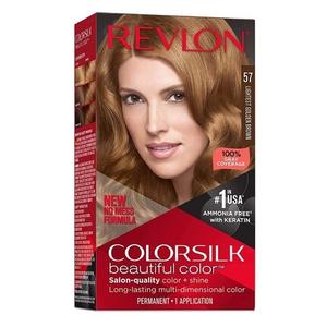 Colorsilk Beautiful Color Стойкая краска для волос 57 Самый светлый золотисто-коричневый 1 штука, Revlon