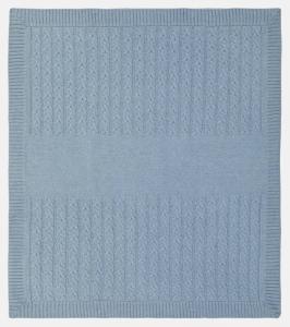 Кашемировое одеяло с узором «косичка» Loro Piana