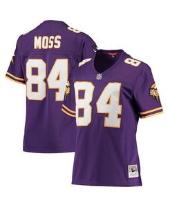 Женская футболка Randy Moss Purple Minnesota Vikings Legacy Replica Team Mitchell & Ness, фиолетовый