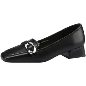 Mulinsen Женские повседневные туфли на один каблук черные, цвет Black