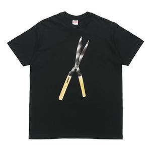 Футболка ss19 shears tee large scissors short sleeve black Supreme, черный
