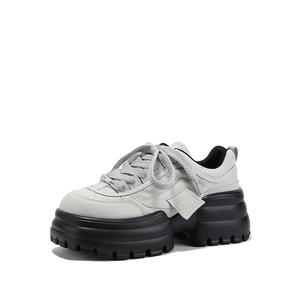 Антискользящие и износостойкие утолщенные кроссовки на платформе для женщин SELAIYA, серые