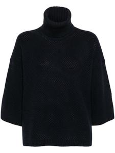 Fabiana Filippi свитер ажурной вязки, синий