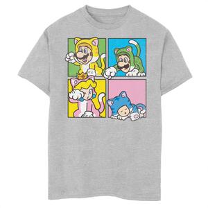 Футболка с портретами персонажей Super Mario 3D Bowser's Fury для мальчиков 8–20 лет Licensed Character