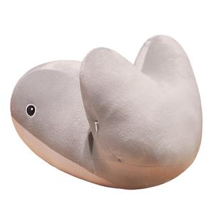 Милый кит портативная маленькая подушка плюшевая кукла Tranquility and elegance, серый