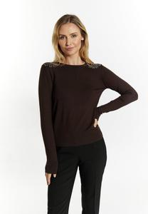 Джемпер usha Jumper, Dunkelbraun/Dark Brown