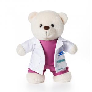Плюшевые куклы доктор и медсестра медведи высота 30см Shu family