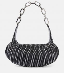 Le 54 кожаная сумка через плечо с декоративными элементами Christian Louboutin, черный