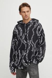 Хлопковая толстовка Versace Jeans Couture, черный