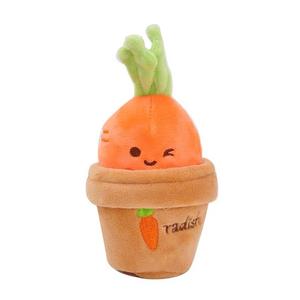 Очаровательный брелок-кукла морковка плюш, высота 13 см A little tide to play