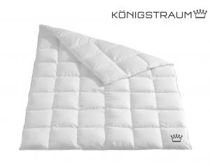 Пуховое одеяло Häussling Königstraum 135x200 см | Всесезонное одеяло, пуховое одеяло, 60% пух, 6х8 клеток, немецкий производитель, подходит и аллергикам, чехол 100% хлопок