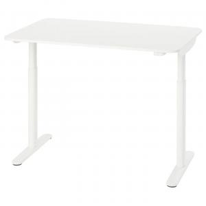 Стол для сидения/стоя BOLLSIDAN IKEA, 120x70 см, белый