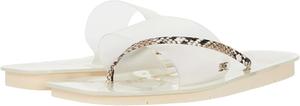 Ботинки Sam Edelman Women's Skye Flip Flop Sandal, Clear/Black/White Frosted Vinyl/Python Print