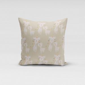 КРАСИВАЯ ЖИЗНЬ. Чехол на подушку кошки Катикорн бежевый пастельный разные размеры размер 80х80см (ВхШ) размер 80х80см (ВхШ) Schöner-Leben