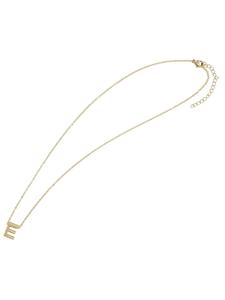 Adeliás Женское колье - буква N из нержавеющей стали 45+5 в золотом исполнении