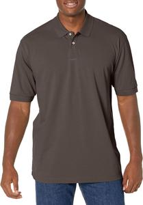 HUGO Мужская поло с контрастным логотипом, Asphalt Grey