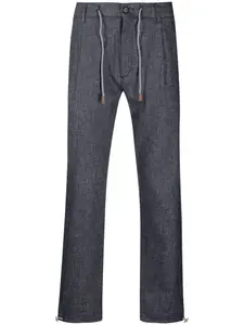 Джинсы с кулиской Eleventy, синий